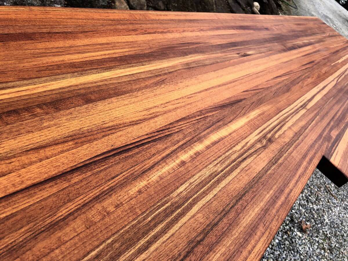 Antique Teak Butcher Block Counter Top Berry 2