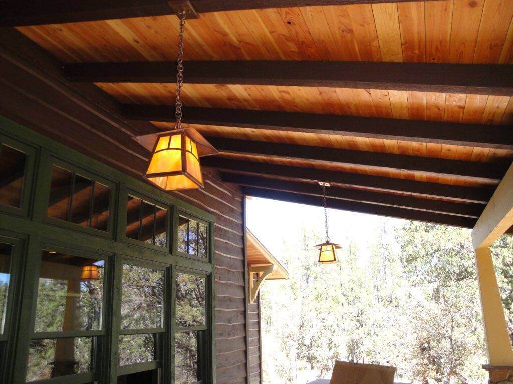 Heart Pine Exterior Ceiling Arizona