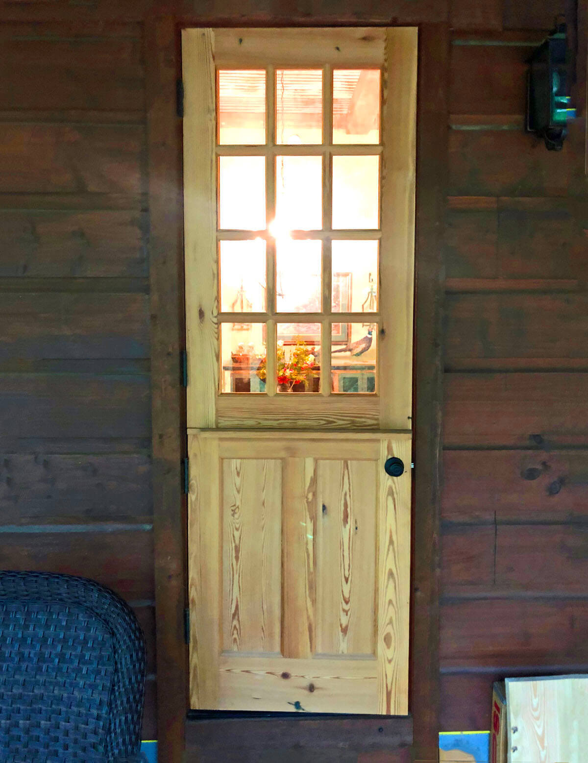 Heart Pine Dutch Entry Door 1