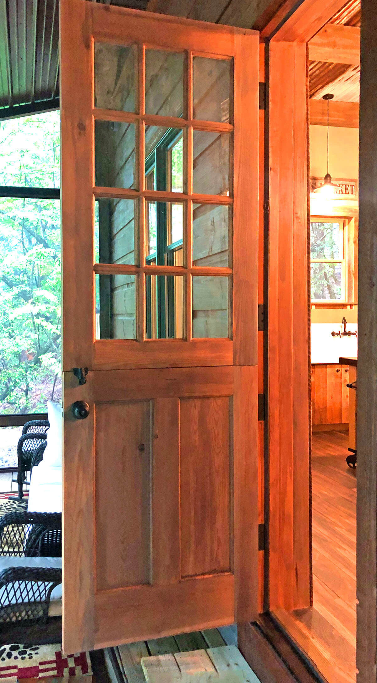 Heart Pine Dutch Entry Door 2