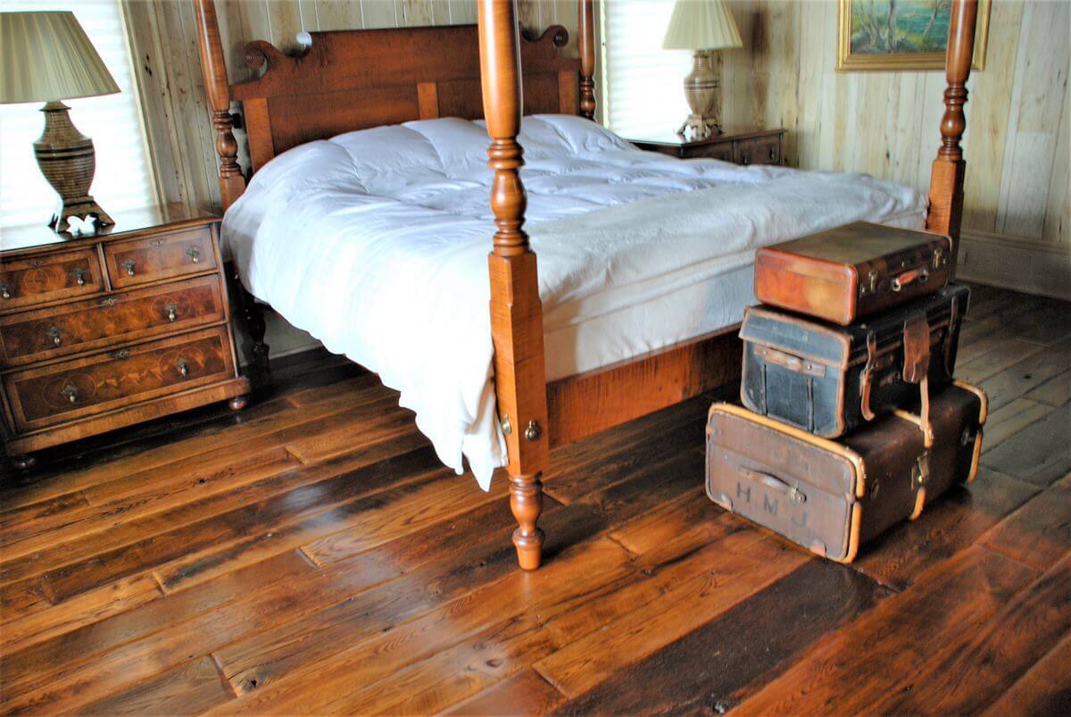 light character heart pine floor that's had more sanding