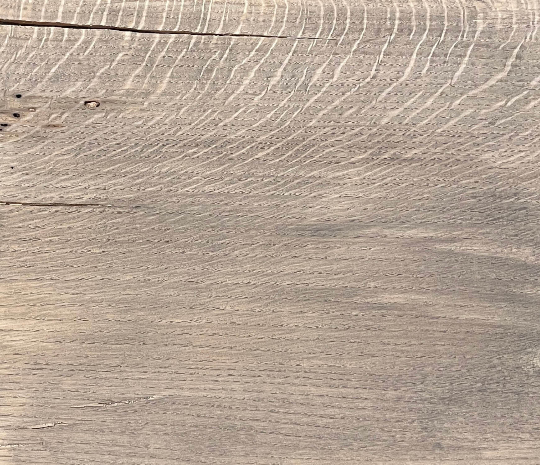 Pewter box beam finish by Whole Log Reclaimed