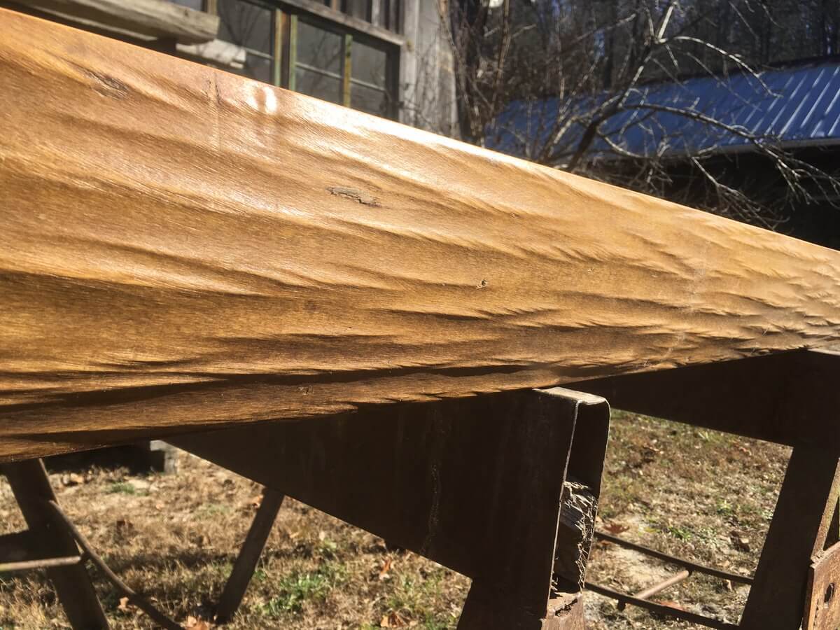 Sinewy Live edge Poplar Mantel with Natural Oil Finish