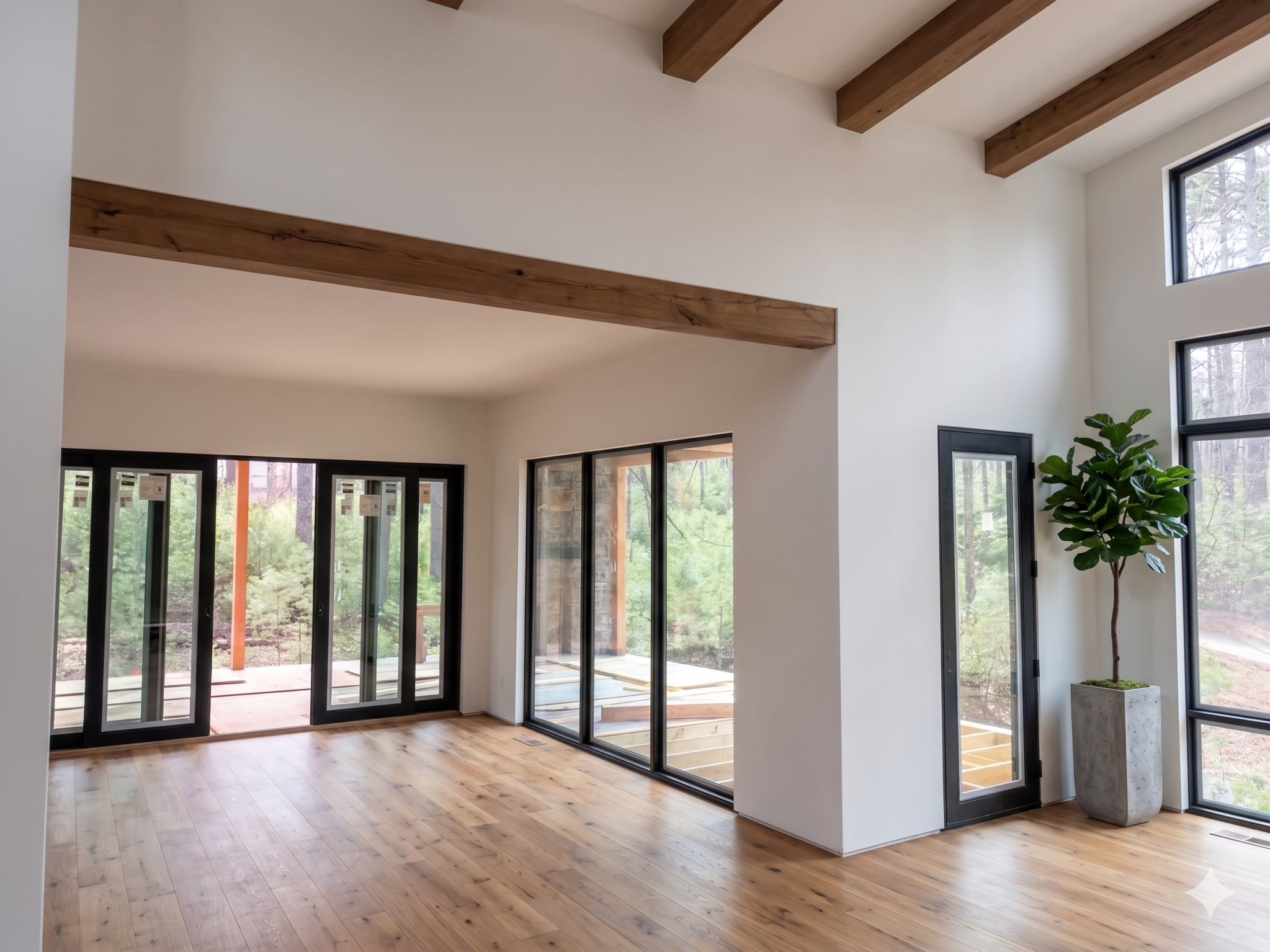 Smooth White Oak Box Beams Asheville in North Carolina