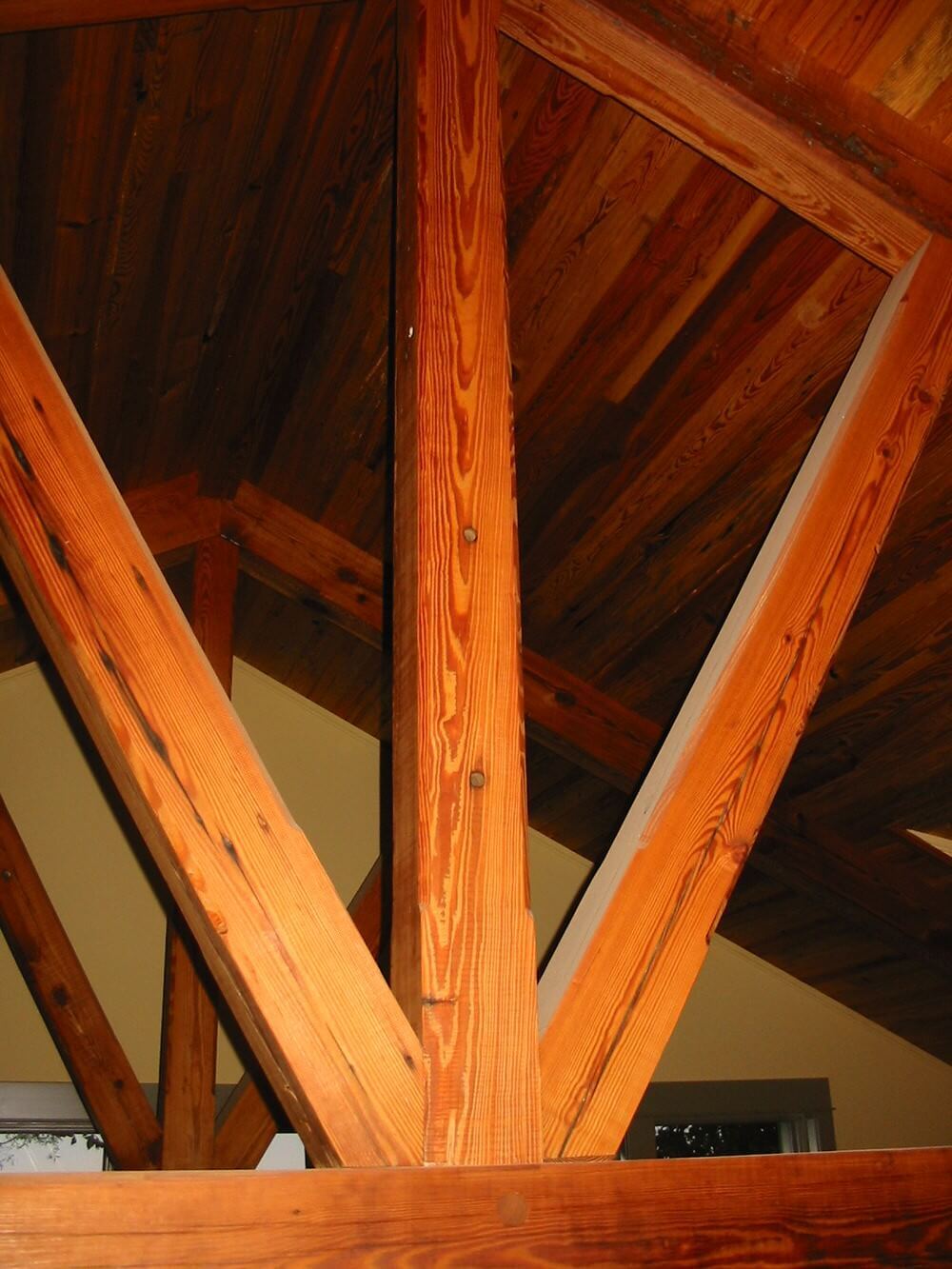 Antique heart pine timbers