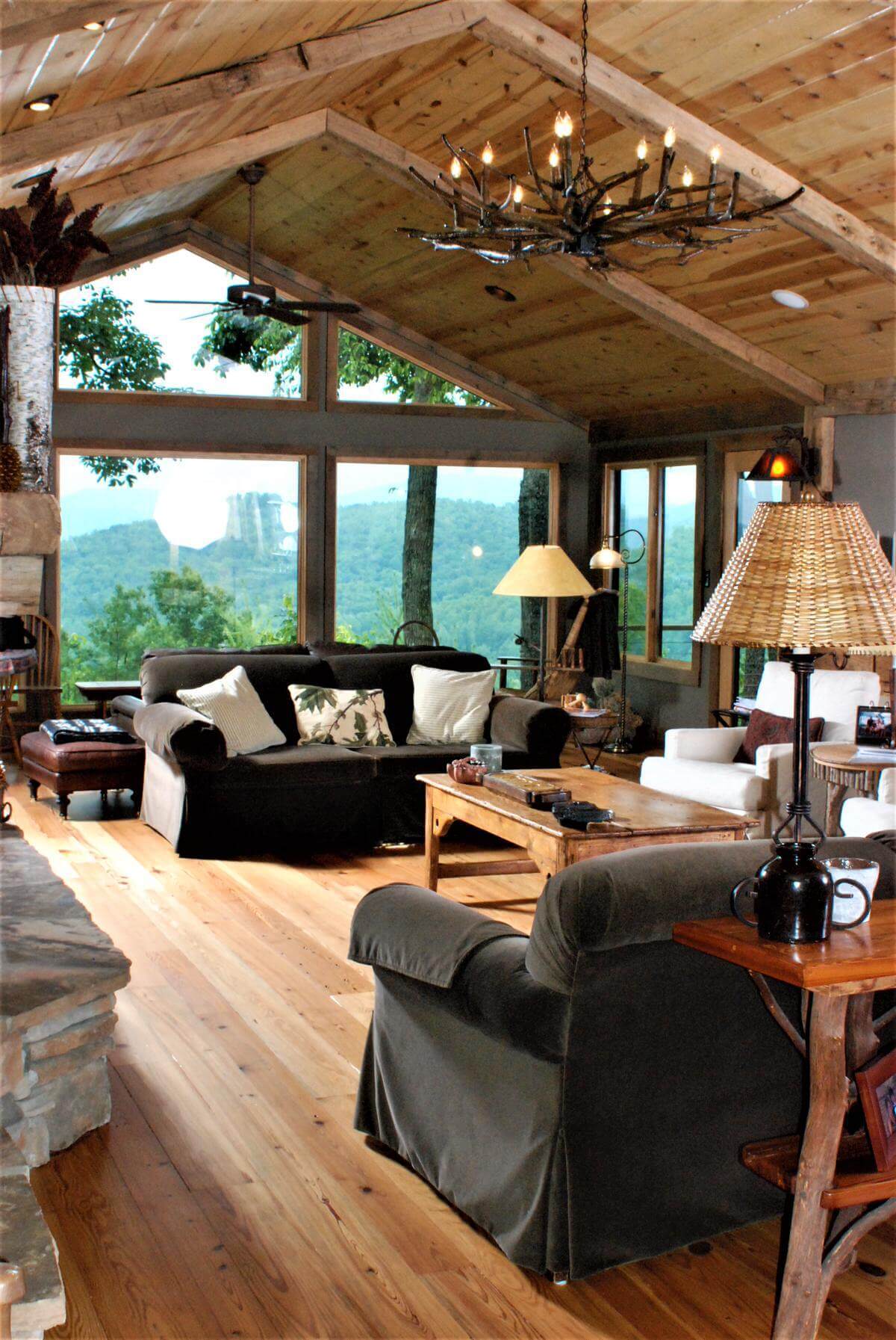 Cabin grade heart pine floor hendersonville nc 3