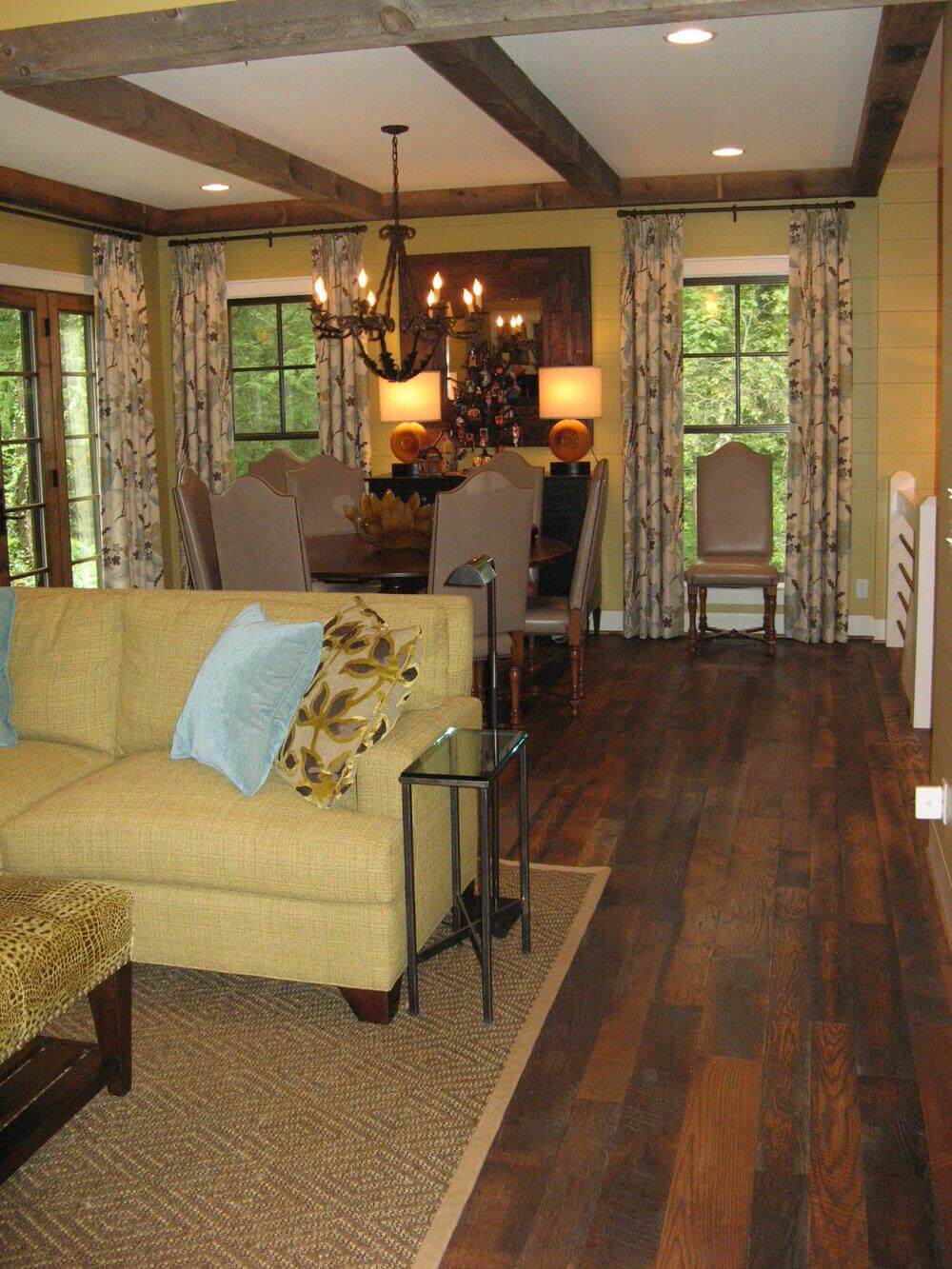 Solid smooth celing beams in Flat Rock NC