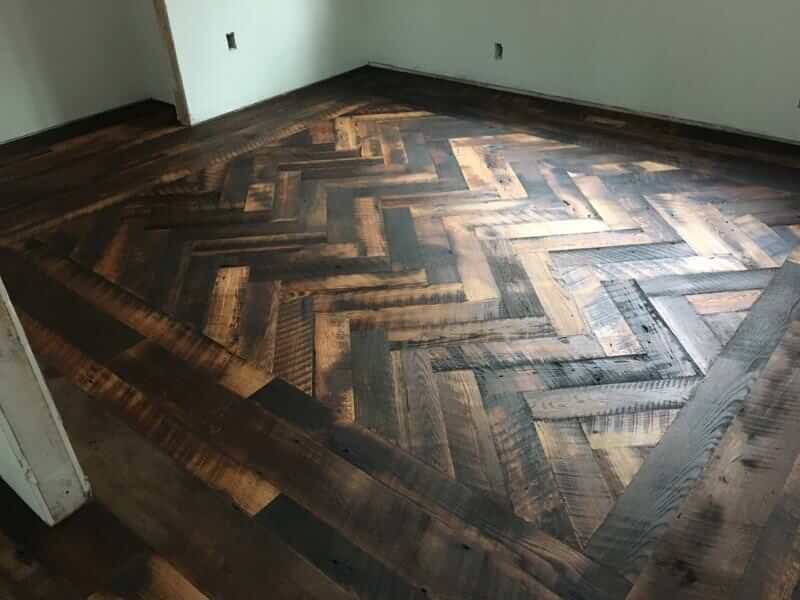 Character oak inlaid floor courtesy Aspen Builders