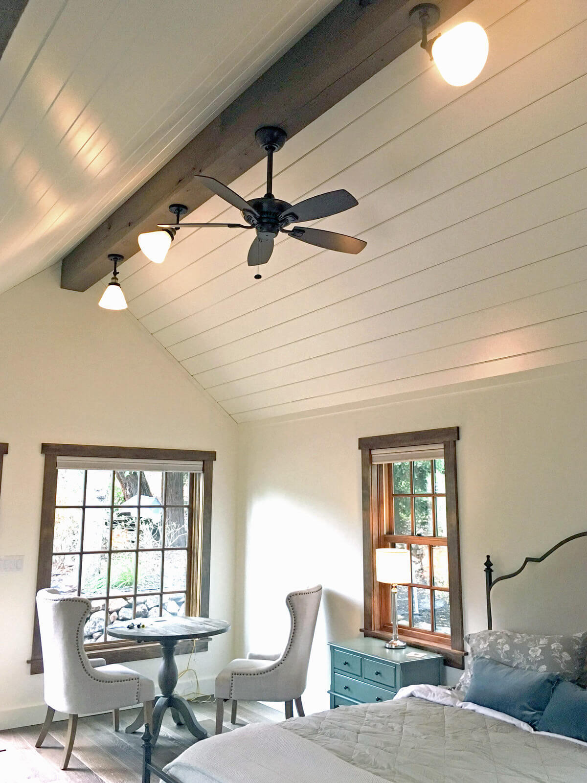 Circle sawn box beam with fan