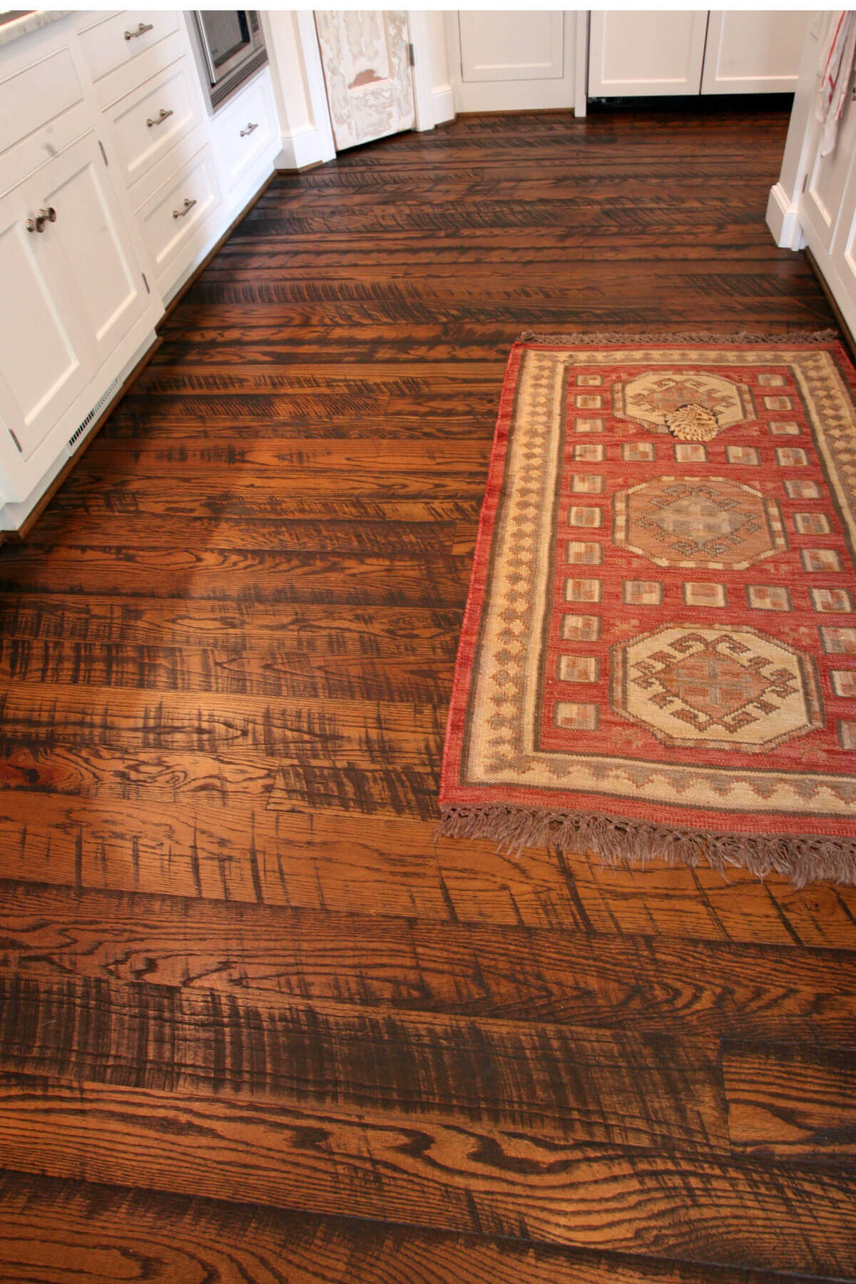 Circle sawn oak floor by Whole Log Lumber